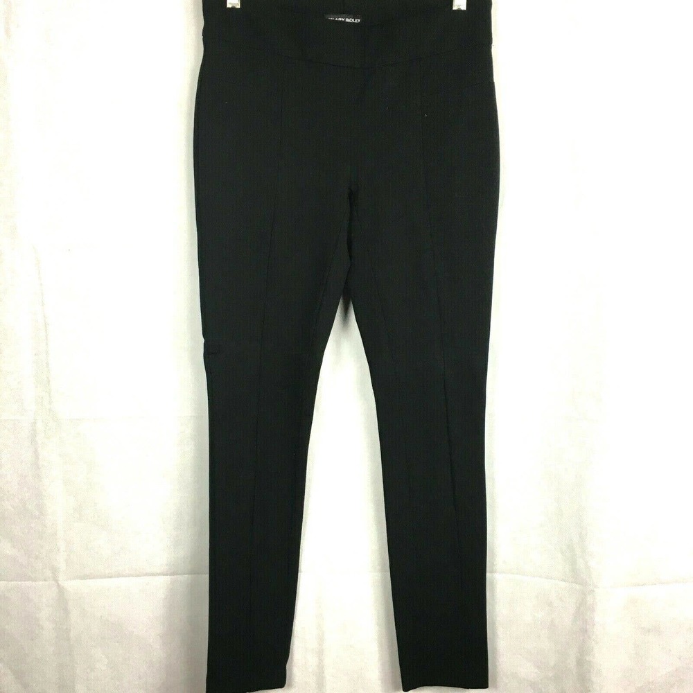 Hilary Radley Pants Womens Sz S Black Stretch Ponte Knit Dress Leggings